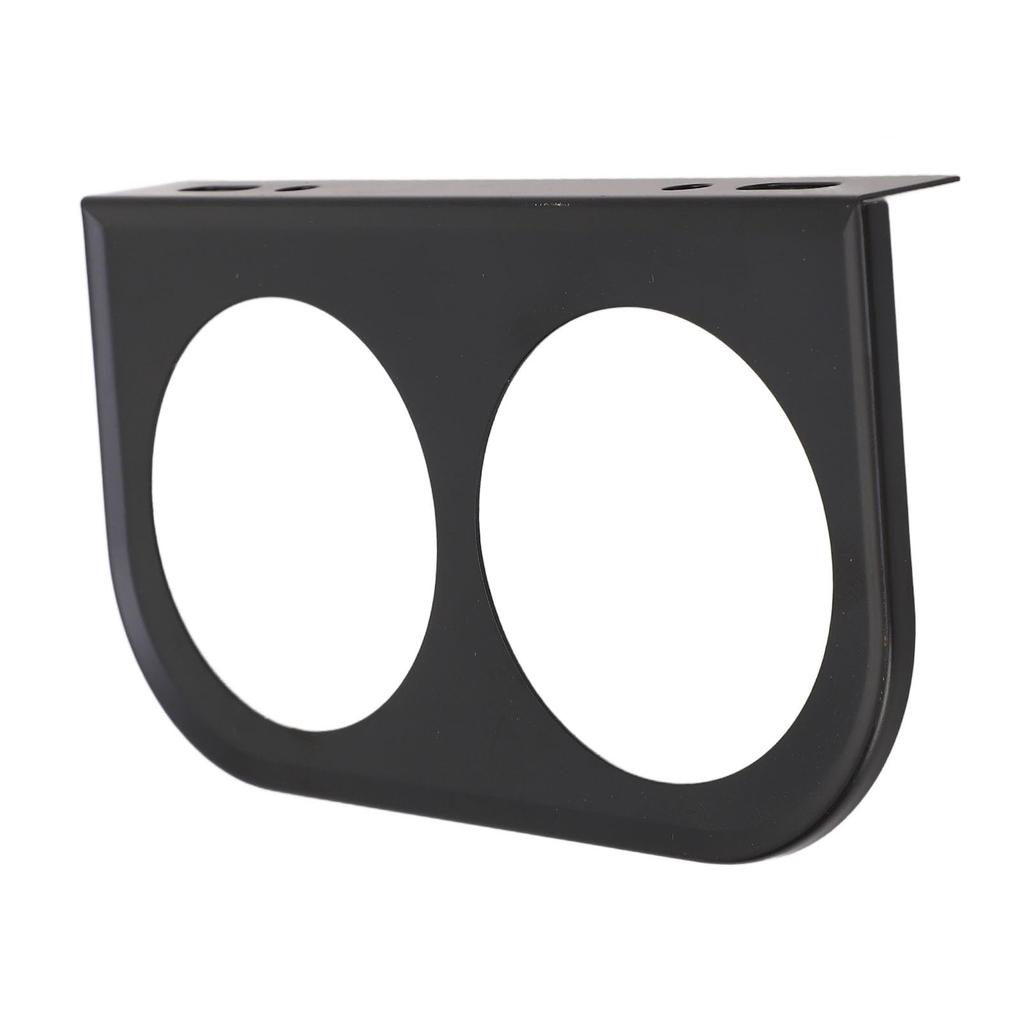 2 Hole Gauge Panel, 2" Easy Installation, Secure Dash Gauge Pods for Vehicles (Black)