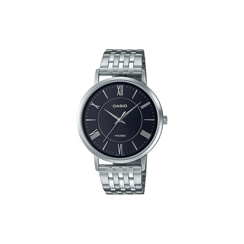 

Casio STANDARD series legendary analog watch series, classic, simple and exquisite, waterproof, quartz movement, stainless steel strap, MTP-B110D-1AV чёрный