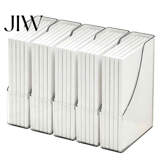 Clear Plastic Storage Bin Paper Organizer Letter Tray, Acrylic Stackable Desk File Organizer, Office Supplies Holder Sorter for Documents, Files,