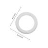3Pcs Solid Circular Rings White DIY Craft Accessory Painting Supplies Creative Home Decorative Foam Rings