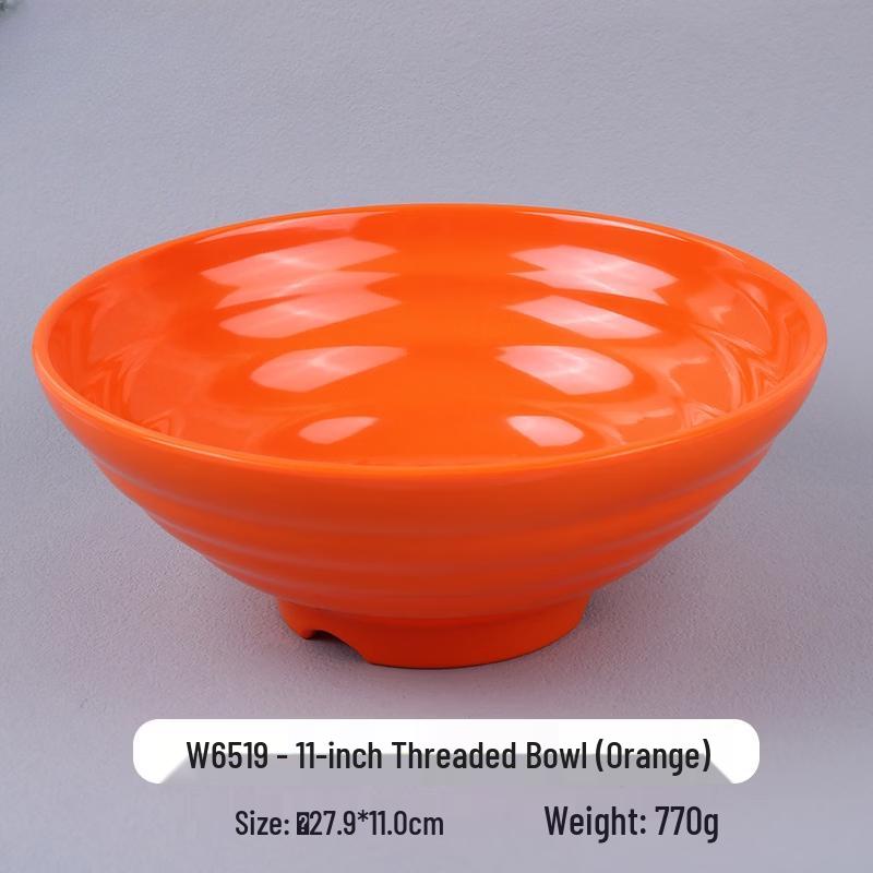 11-inch Melamine Ribbed Noodle Soup Bowl