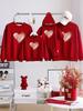 2025 Winter Velvet Hoodie Family Set: Mother & Child Matching Outfits for Stylish 100-Day Photo Shoots