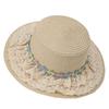 French Lolita Lace Straw Hat Women'S Summer Big Brim Shade Flat Top Top Hat Seaside Beach Shade