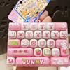 Cartoon Animal 26 Grids Keyboard Clicker Keychain Cute Fidget Bag Pendant  Office