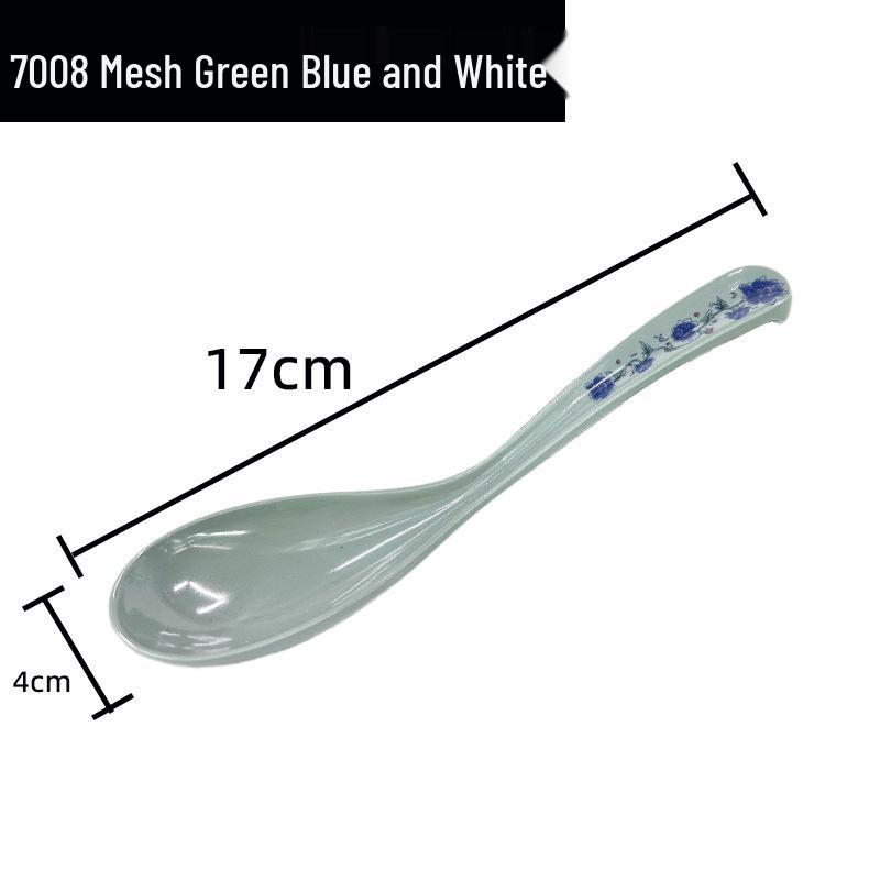 Imitation Porcelain Melamine Chinese-Style Drop-Resistant White Spoons for Hotel and Restaurant Use, Seasoning & Soup Serving