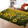 Positiver Sonnenblumen Großer Teppich für Zuhause Wohnzimmer Schlafzimmer Sofa Fußmatte Dekor Kinder Spielbereich Teppich Rutschfeste Bodenmatte