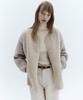 CITYBREEZE Alpaca Mix Zip-Up Knit_Beige