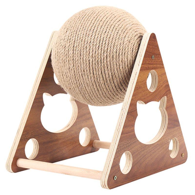 

2025 Trend Cats Interactive Climbing Sisal Rope Grinding Ball Board Cat Scratching Ball Paws Scratcher