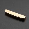 6 String Guitar Nut Saddle Premium Brass Pre-Slotted Top Nut Vintage Style Electric Guitar Accessories Flat Bottom