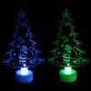 Santa E-iffel Towers LED Acryl Bunte Lichtplatte Tischlampe Weihnachtsdekoration