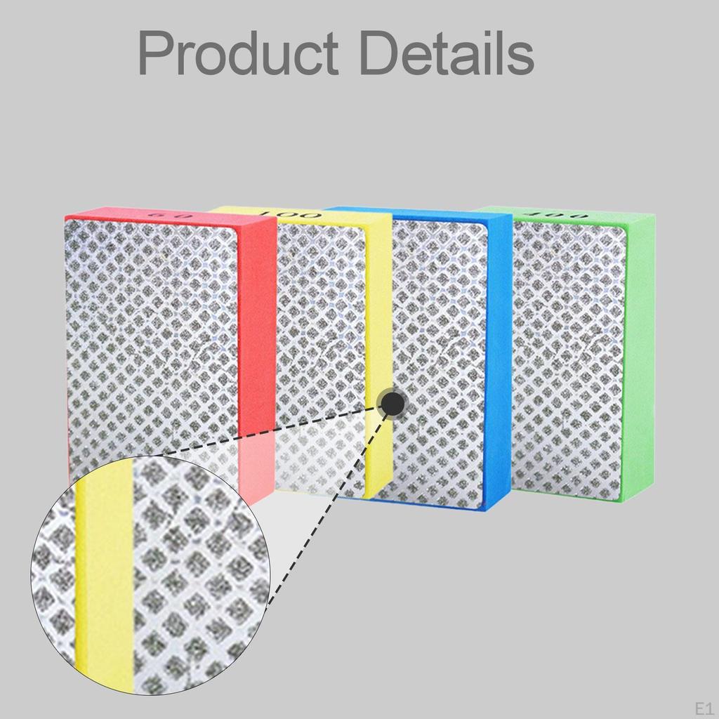 4 Pieces Sanding Blocks Practical Durability Easy to Use Wear Resistant Professional Hand