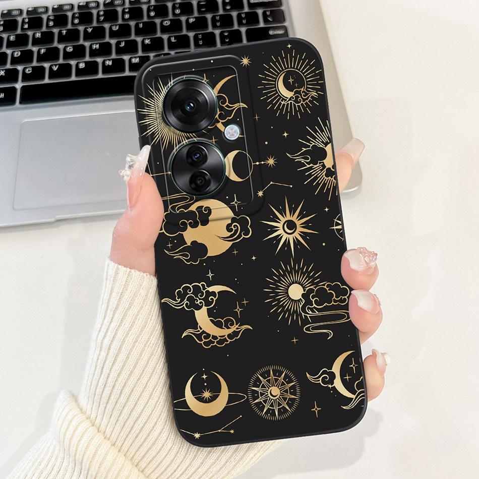 For OPPO Reno11 F 5G Case Reno 11F CPH2603 2024 Elegant Printing Camera Protective Shockproof Soft Silicone Phone Cases