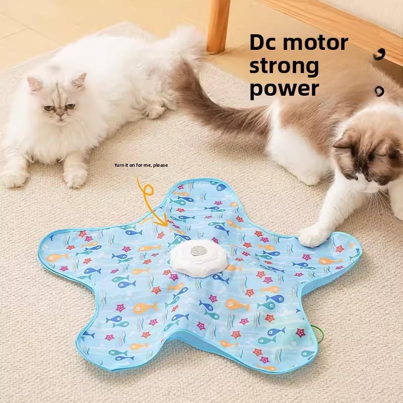 Cat Hunting Cage Cat Toy Automatic Rotating Disc Cat Teaser Pet Game Cover for Cats Interactive Toy