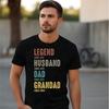 Legend Husband Dad Grandad T-Shirt | Personalized Father's Day Gift | Birthday Gift for Grandpa, Dad, Husband | Since Year Family Tee