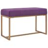 Day and Night - Day and Night Bench 80 Cm Purple Velvet