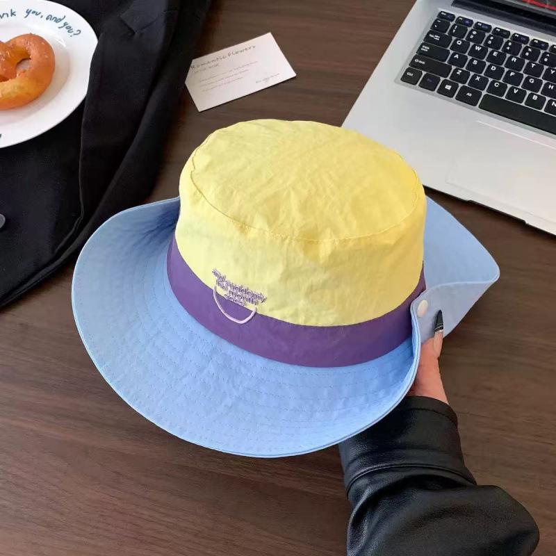 Fisherman Sun Protection Embroidered Outdoor Cowboy Hat for Camping and Mountaineering