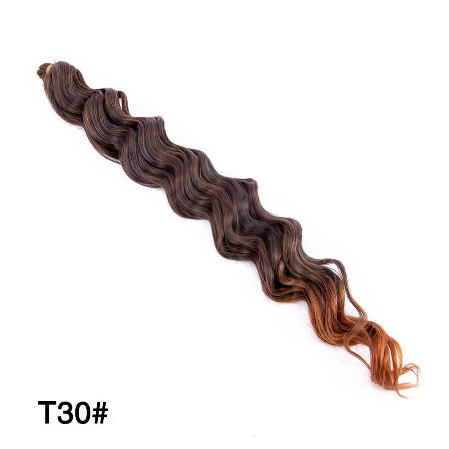 Dsoar Deep Twist Crochet Hair - 22 Zoll, Highlight Deep Wave, 3 Packungen Synthetisches Haar Für Flechtfrisuren