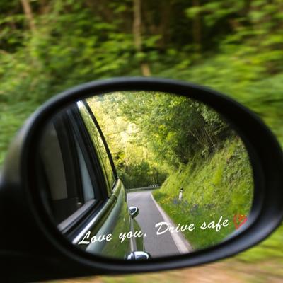 Rear View Mirror Plastic Decal Car Decal Self Affirmations Love You Drive Safe Sticker Rearview Mirror Decal for Vehicles