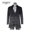 Menseye Menseye Winter Black and Gray Wool Suit