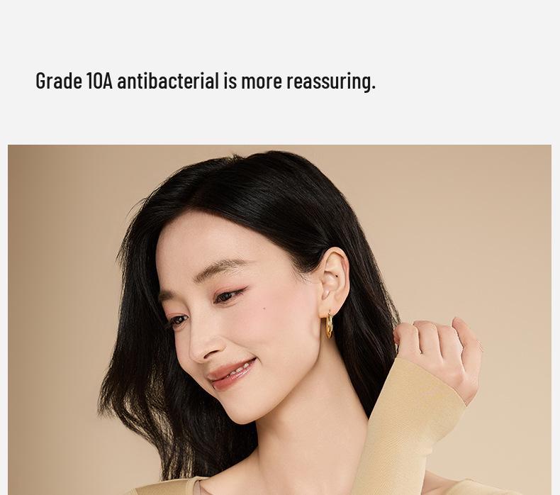 10A Antibakterielles Tencel Modal Damen Nahtloses Warmes Unterwäscheset - Herbst/Winter