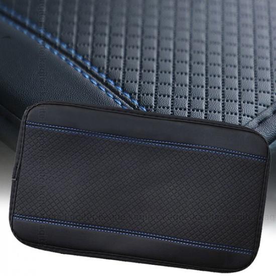 Leather Car Armrest Cushion Cover Universal Center Console Box Pad Protector