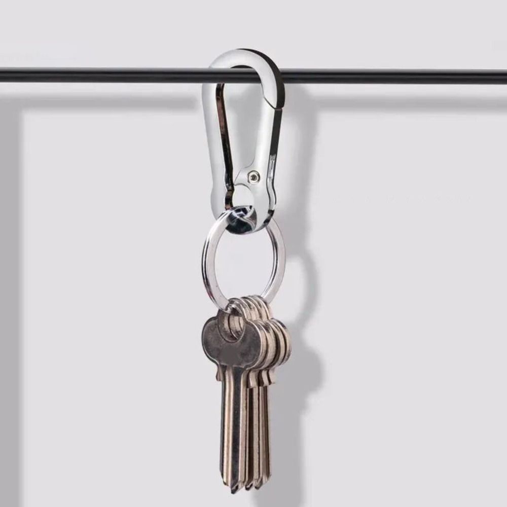 Car Key Holder Spring Key Ring Waist Belt Carabiner Car Pendant Gift Waist Key Ring