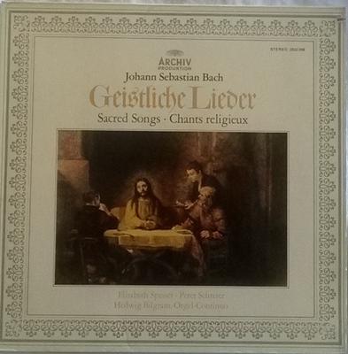 LP Schallplatte JOHANN SEBASTIAN BACH / ELISABETH S - Geistliche Lieder 2533299 Archiv Produktion 1975 Italien Klassik Gebraucht