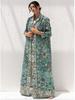 Miyake Pleats Women's High-End Printed Trench Coat Cardigan Muslim Robe
