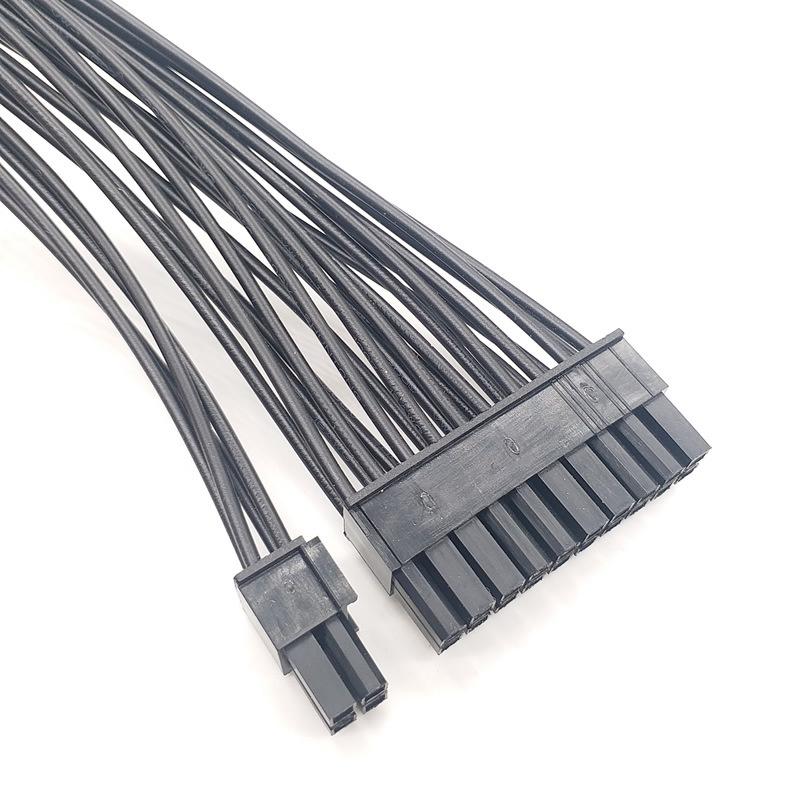 Dual Psu Power Supply 24 Pin Atx Motherboard Splitter Cable Atx Motherboard Extension Cable Psu Female To Male Y Adapter Cable