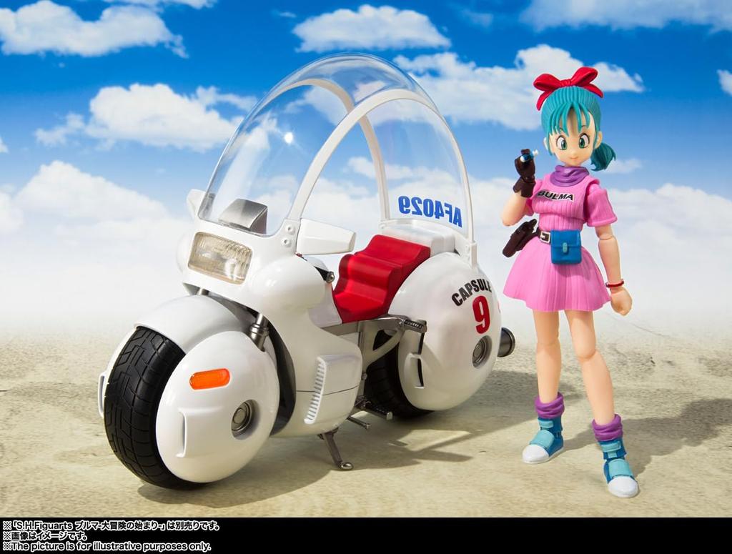 TAMASHII NATIONS S.H.Figuarts Bulma's Bike - Hoi Poi Capsule No. 9 - (Rerelease Edition) Approximately 175mm ABS & Die-cast & PVC Painted Mo