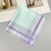 3Pcs Cotton Wedding Party Gift Women Square Color Plaid 29*29cm Hand Towels Sweat-absorbing Checkered Printed Handkerchiefs
