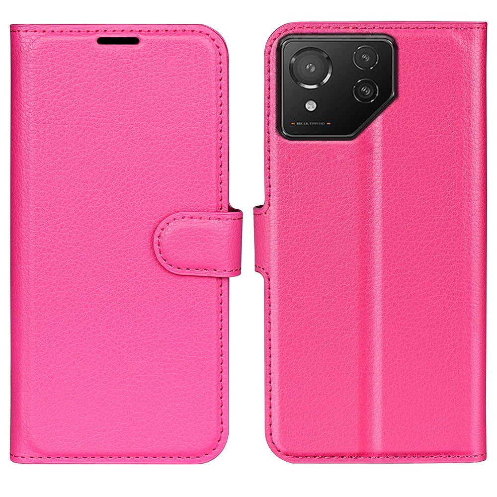 For Asus ROG Phone 8 5G/Phone 8 Pro 5G Case PU Leather Litchi Texture Flip Wallet Phone Cover