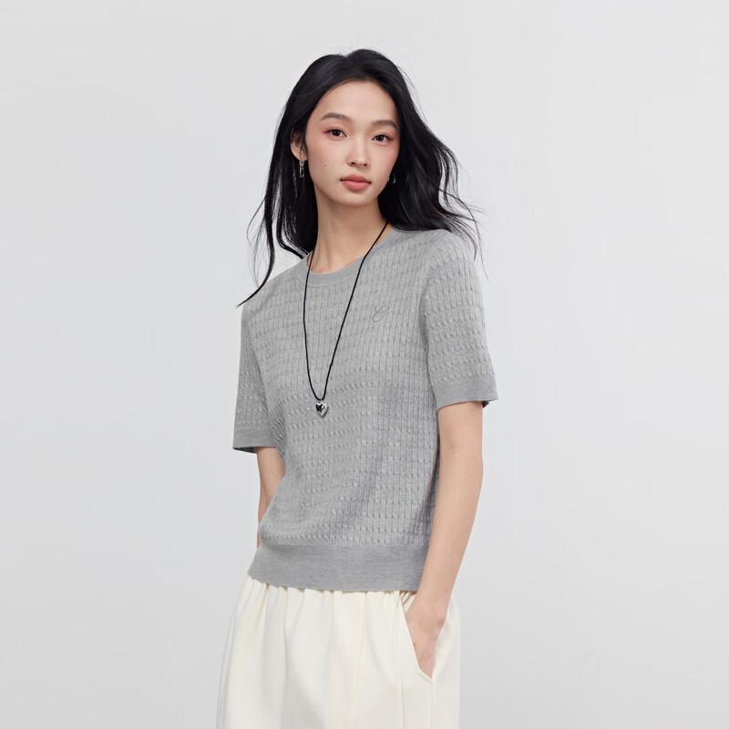 Elva  Island Women s Short Sleeve Knit Sweater XS
