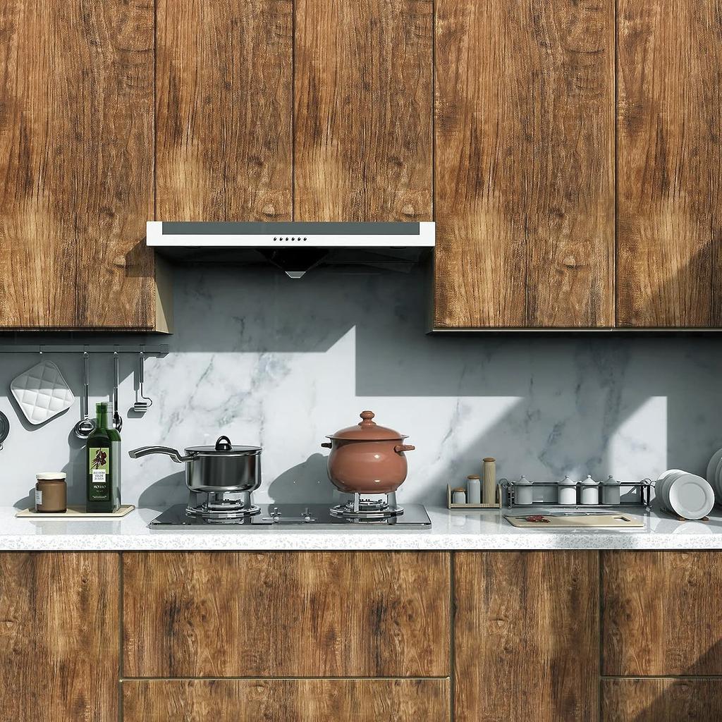 Vinyl Self-adhesive Waterproof Wood Wallpapers Wall Stickers for Wall in Rolls Furniture Renovation Film Bedroom Home Decor PVC