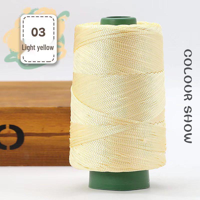 Lightweight Mercerized Cotton & Linen Thread for Hats, Shoes, Bags, Cushions. Perfect for Handmade Crafts with Upgraded Silk Line.