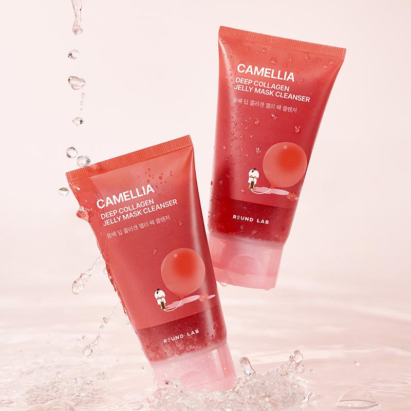 ROUND LAB Camellia Deep Collagen Jelly Mask Rensemiddel 150ml