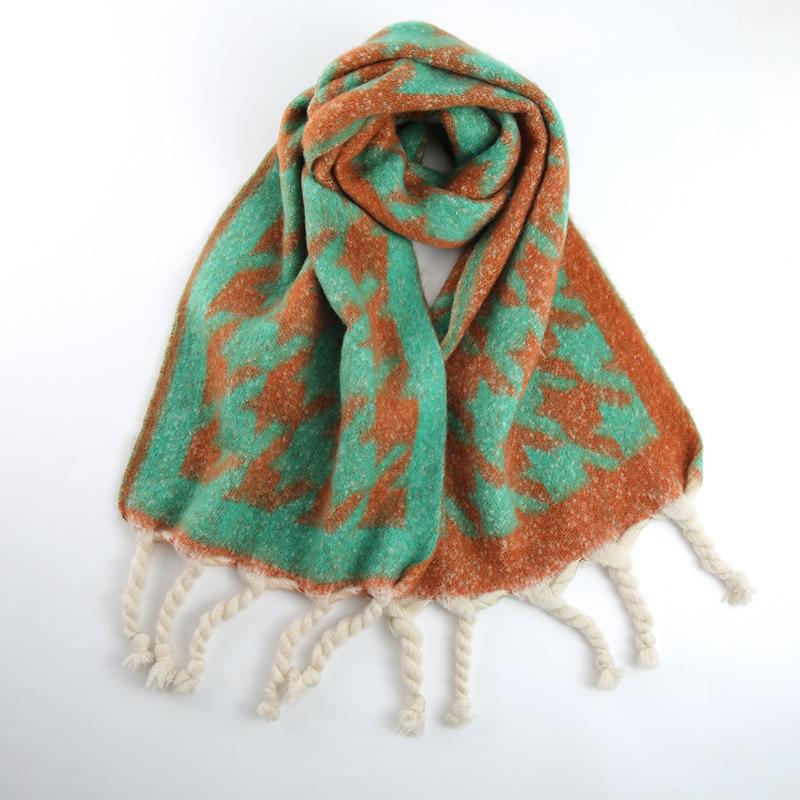 

Scarf, new hand-knotted imitation cashmere jacquard scarf women s autumn and winter scarf shawl