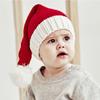 Colors Crochet Knit Women Baby Bonnet Christmas Parent-child Hat Plush Ball Korean Style Beanie