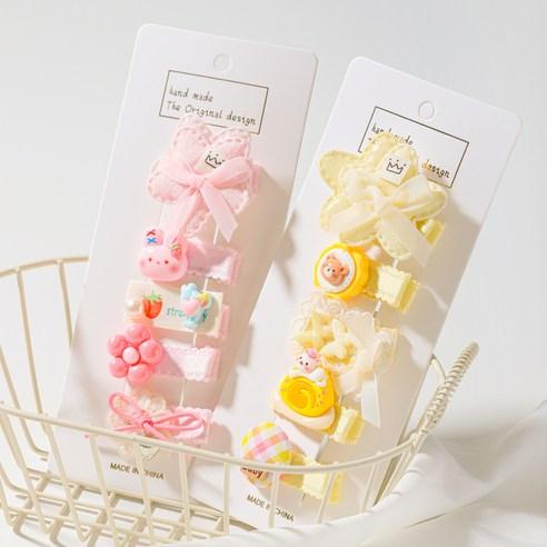 Happy Hair Clip Set for Kids Colorful Hair Accessories 10 Pcs