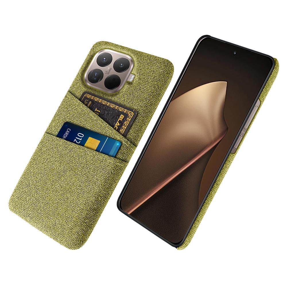 

For Xiaomi 15T Pro Case Cloth + Hard PC Phone Cover with Dual Card Slots