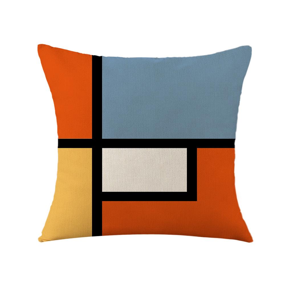 Geometrischer roter Kissenbezug Büro Kissen Sofa Kissen Bettseite Rückenlehne Kissenbezug