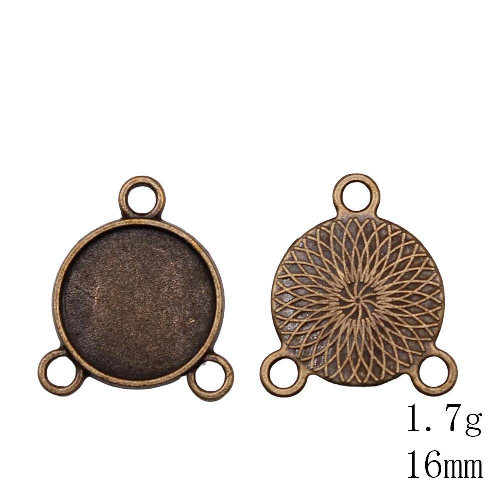 NewArrivals Accessories Jewelry Three-Hole Multi Size Glass Cabochon Base Setting Tray Accessories Parts Souvenir Men's Accessories