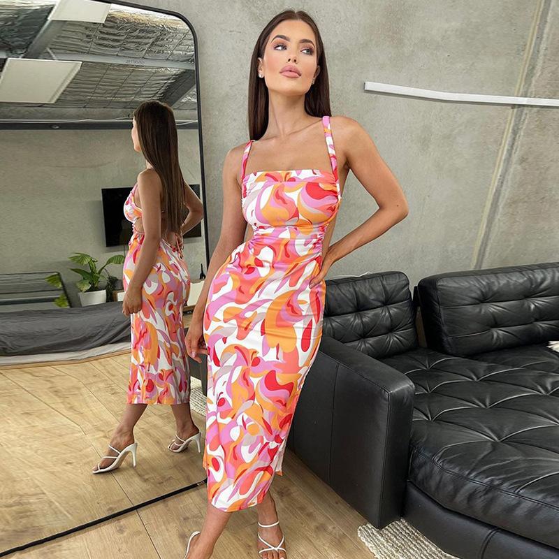 

2023 летние новые модные сексуальные женские облегающие подтяжки на шнуровке с открытой спиной