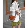 Vegetable Tanned Cowhide Small Bag Genuine Leather Women's Bag Fashion Vintage Single Shoulder Crossbody Color Head Layer Cowhide