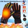 USB Heated Gloves Hand Warmer Electric Thermal Gloves Waterproof Snowboard Cycling Motorcycle Bicycle Ski Outdoor Winter Gloves