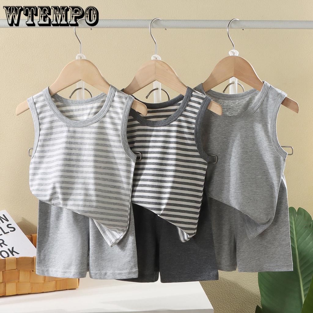 Children's Vest Set Summer Girls' Shorts Clothes Baby Korean Vest+shorts Two-piece Set Boys' Sleeveless Set Children's Clothing