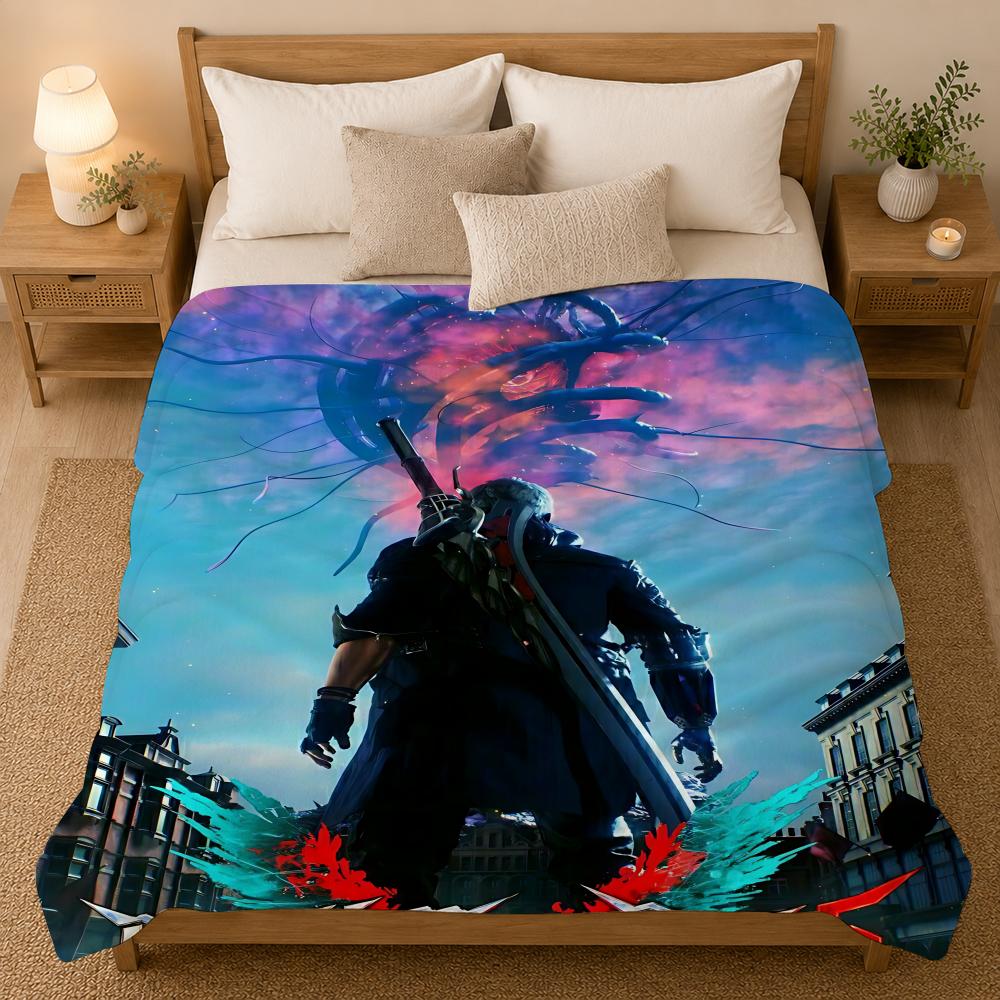 Devil May Cry Spiel Überwurf 240g Flanelldecke, geeignet für Sofas, Betten, Büros, exquisites Geschenk
