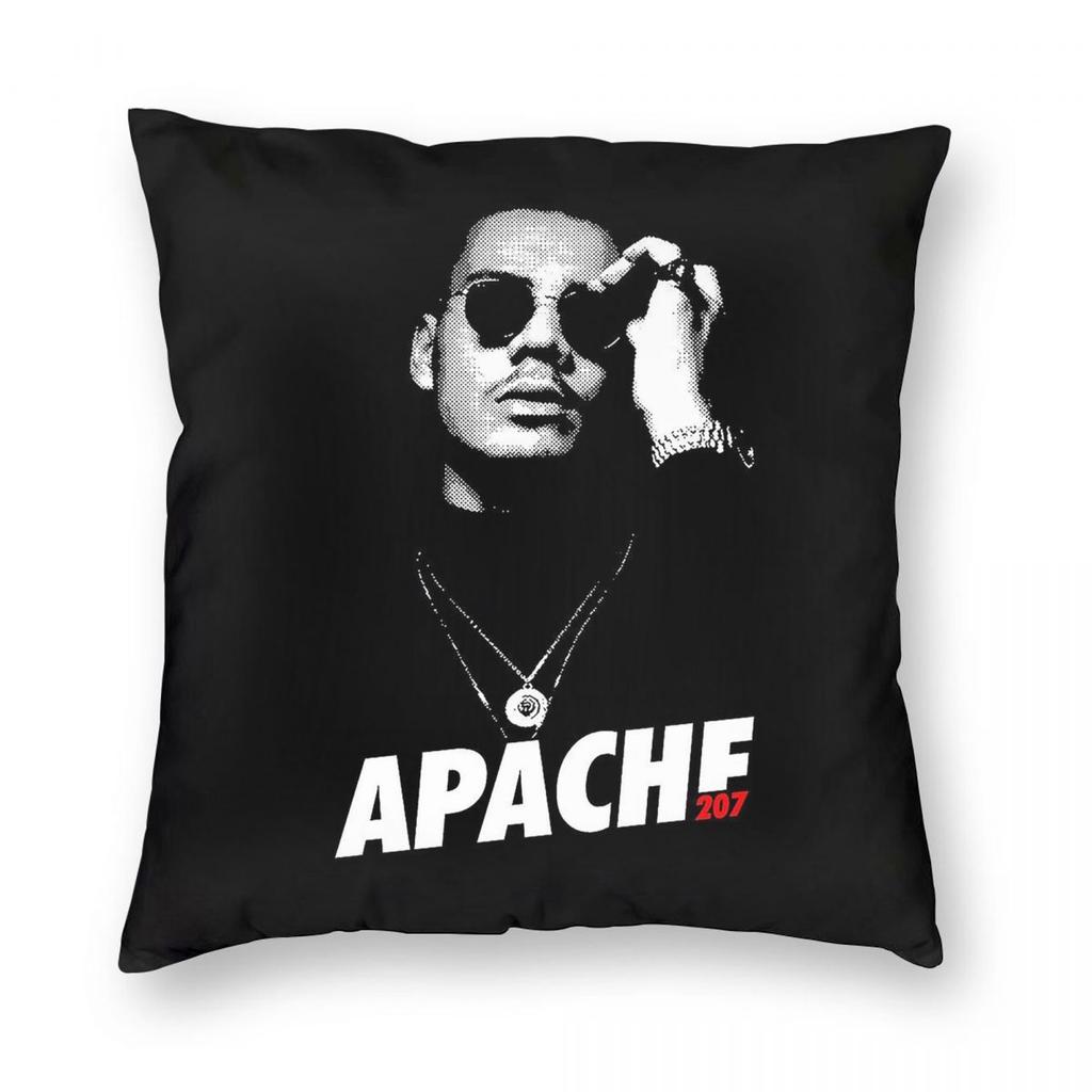 Apache 207 Volkan Yaman Povlak na čtvercový polštářek na váleček Polyester Len Samet Tištěný Zip Dekor Polštářek na pohovku