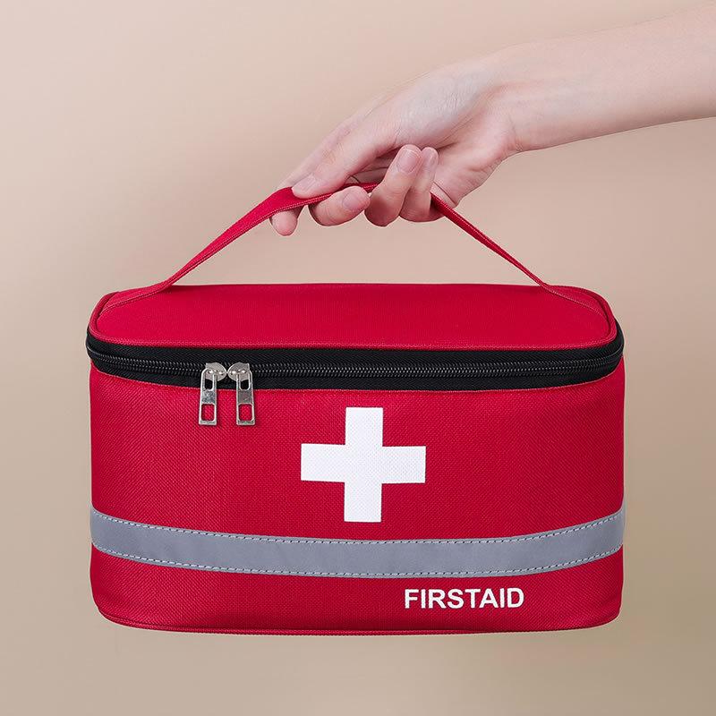 Portable First Aid Kit Medical Bag for Women Men Emergency Health Storage Organizer for Outdoor Travel Home