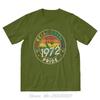Vintage 1972 Gay t-Shirt Birthday Tshirt Hip Hop T Shirt  Tees Men's Clothing Oversized Unisex Tops Streetwear